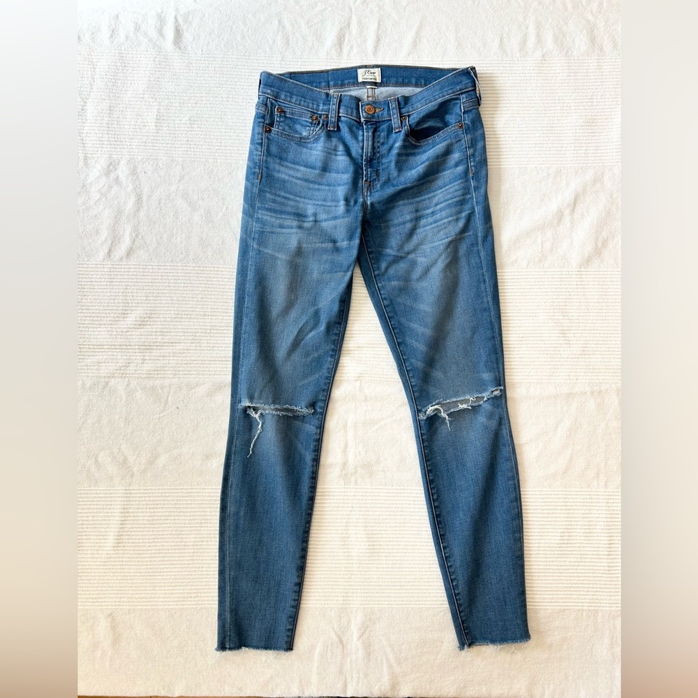 J. Crew Toothpick Medium Rise Raw Hem - Picture 2 of 12